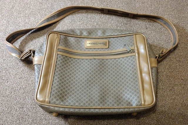 Vintage PAN AM Airline Brown Travel Carry on Bag By Henry Rosenfeld Inc. 14x12