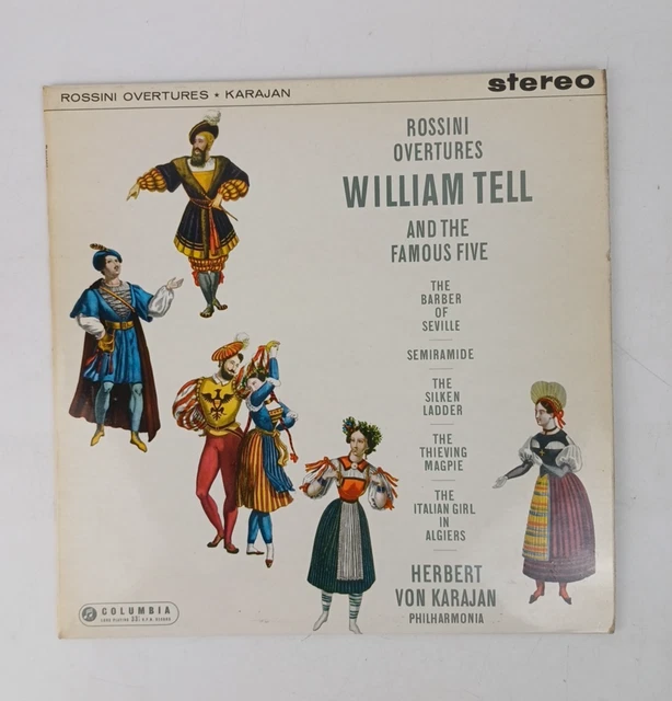 SAX 2378 ROSSINI Overtures William Tell etc Karajan 1961 Columbia