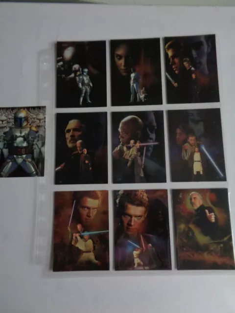 Star Wars Attack Of The Clones Silver Foil   1 - 10 of 10  10 Card Chase Set