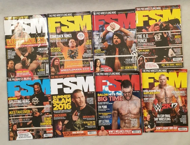 Fsm 135 FSM PRO WRESTLING Monthly Magazine Bundle Issues 130 131 132 133 134 ...
