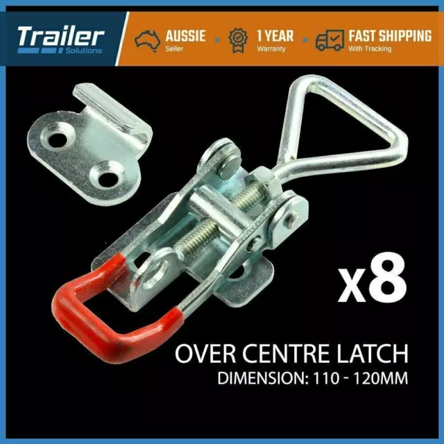 Over Centre Latch Medium 8 Pcs Trailer Toggle Overcentre Latch Fastener UTE 4WD