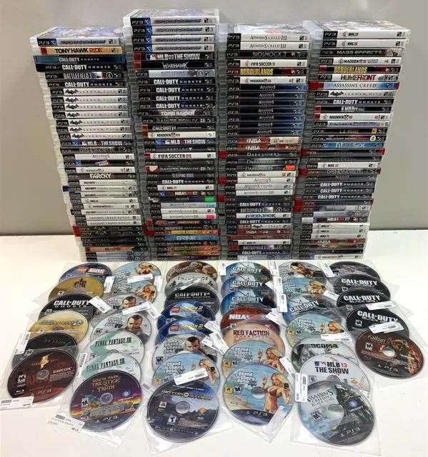 Lot of 178 - Sony PS3 PlayStation 3 Games - Grand Theft Auto V 5, Final Fantasy