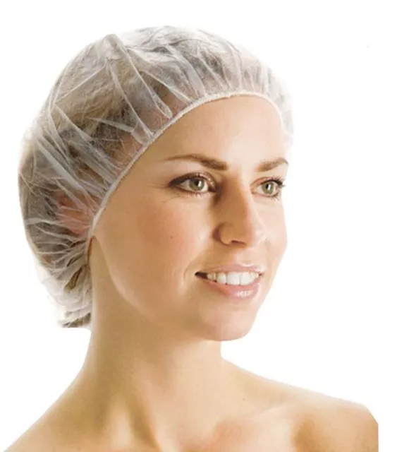 Uk ! 10 Disposable Shower Bath Caps Bathing Elastic Clear Hair Care Hat Cap!