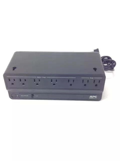 APC Back-UPS 600 BE600M1 7 Outlets UPS NO Batteries w/Cables QTY Available WORKS