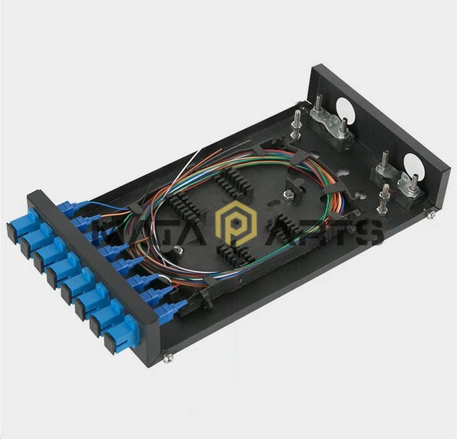 8 CORE SC SM UPC adapter 8 Port Patch Panel Pigtai Mini Fiber Optic ...