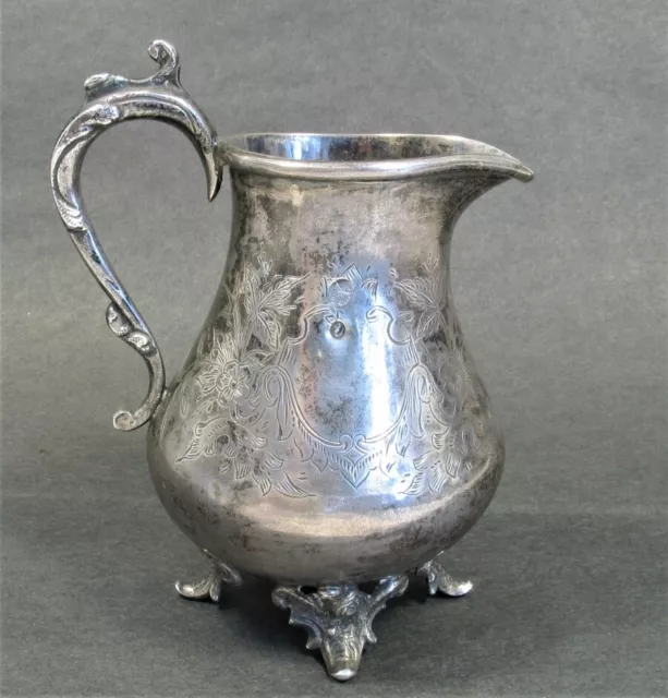 Ottoman Turkish Silver Creamer Osmanli Gümüş Sütlük Stamped Tugra Saf Marks 213g