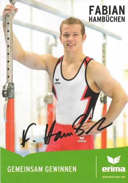Autogramm Fabian Hambüchen Olympiasieger Turnen Reck 2016 handsigniert RECK xyz