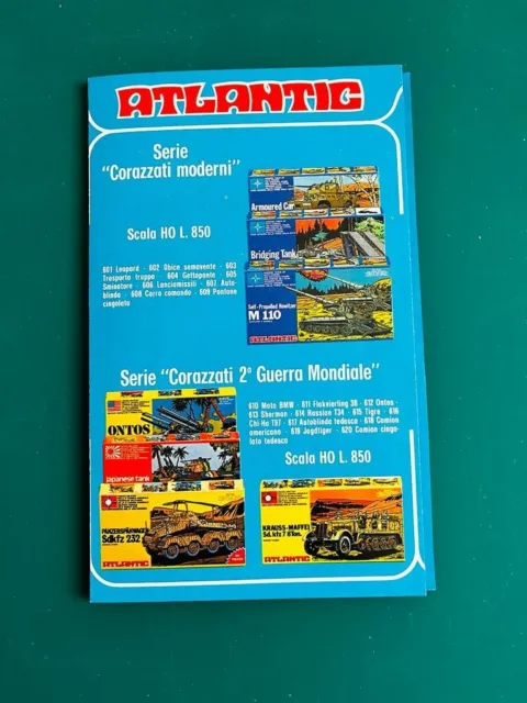 Catalogo Soldatini Atlantic Militare set del 1978 13 x18 cm