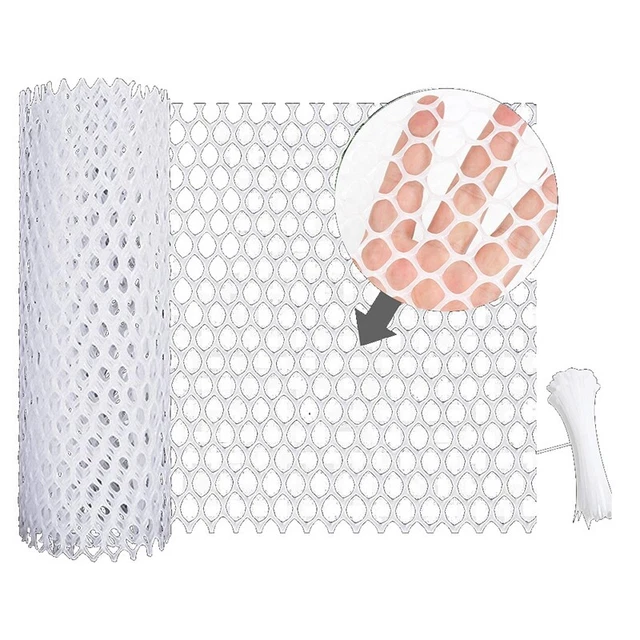 Plastic Chicken Wire Fence Mesh,Fencing Wire for Gardening, Poultry Fencing9222