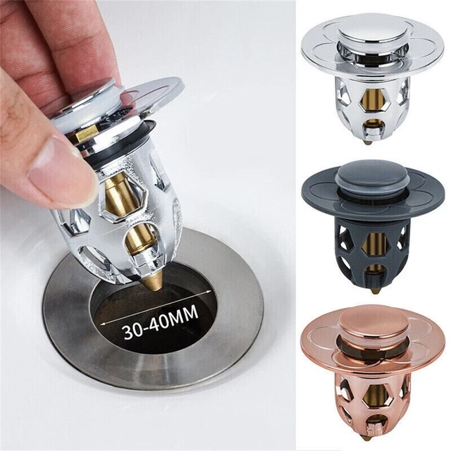 Bouchon D’évier En Cuivre Gris – Pour Lavabo – Diamètre 40 Mm – Neuf Dans Son Emballage – Finition élégante Et Fonctionnelle