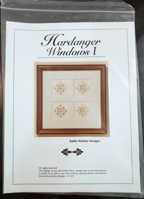 Patrón I Kathy Holicky Designs Hardanger Windows, 1997, nuevo