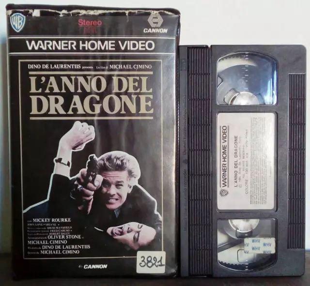 Vhs L'Anno Del Dragone Film Ita Azione Mickey Rourke Sharon Stone Ex Nolo (V196)
