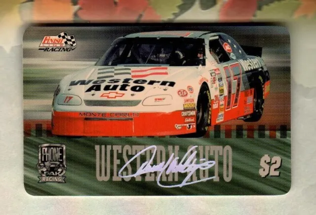 FINISH LINE RACING Western Auto Car 17, NASCAR ( 1996 ) Phone Card ( EXP. ) V2