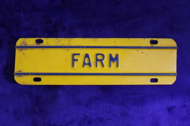 Vintage Farm Truck Plate Topper Accessory Chevy Ford GMC Dodge Studebaker Ram