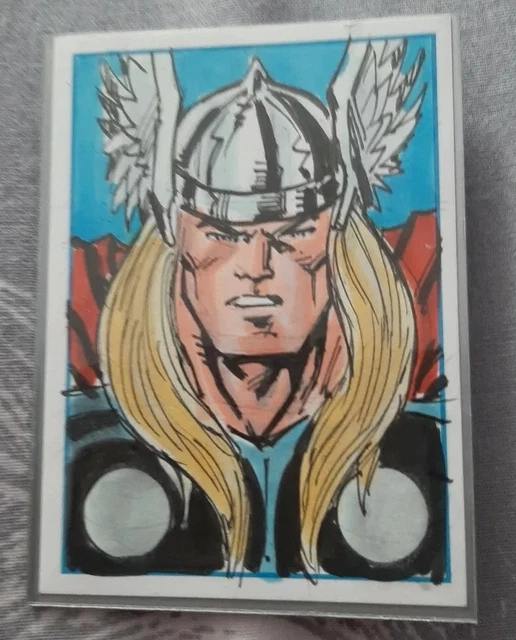 Thor Psc Sketch Card By Marvel Comic Artist Ron Wilson