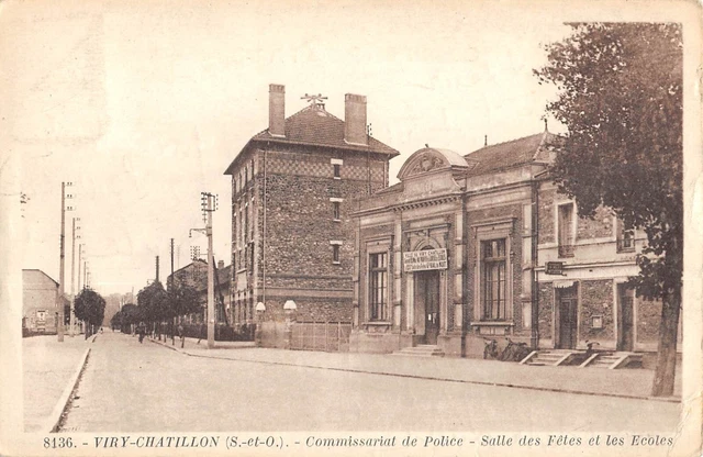 Cpa 91 Viry Chatillon / Police Station / Party Room / Schools