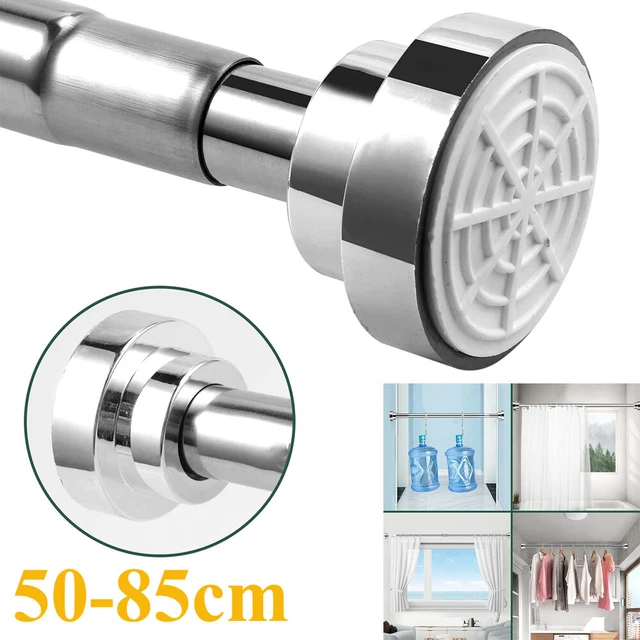 TELESCOPIC EXTENDABLE SHOWER Curtain Rod Window Door Pole Wardrobe