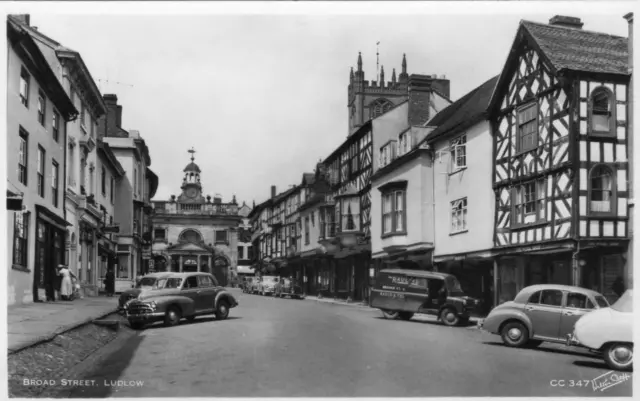 Broad Street Ludlow unused RP old pc Walter Scott