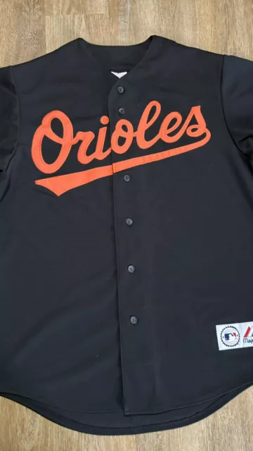 BALTIMORE ORIOLES MAJESTIC Vintage Baseball Jersey Authentic MLB Shirt ...