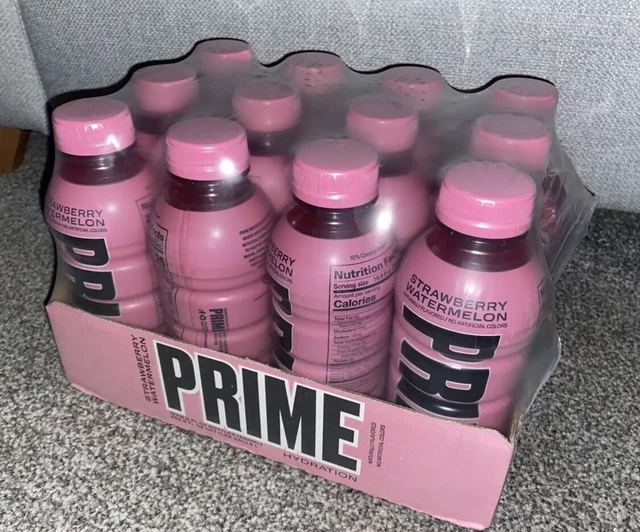 PRIME HYDRATION STRAWBERRY WATERMELON DRINK 500ml CASE OF 12 USA