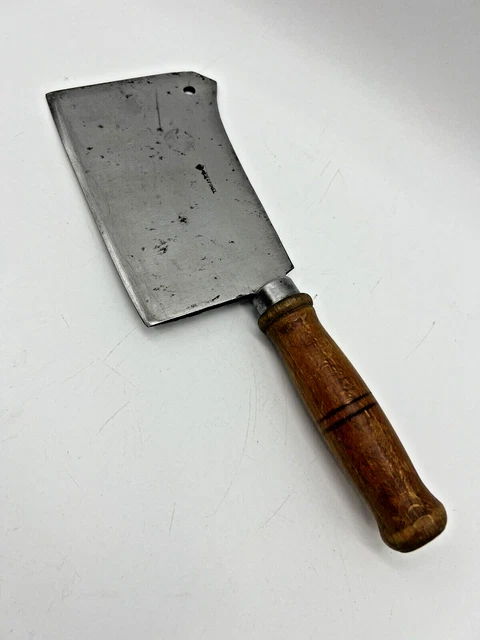 Ancienne Feuille De Boucher Opinel Main Couronne Couteau Art Populaire Vintage