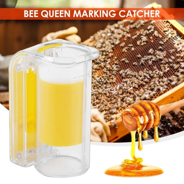 Marcador Bee Queen Botella Émbolo Una Mano Peluche Jardín Apicultor Herramientas Plásticas