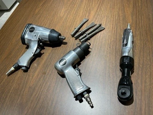 DAPC DeVilbiss 3/8 Air Ratchet, 1/2 Impact Wrench, Hammer Chisel