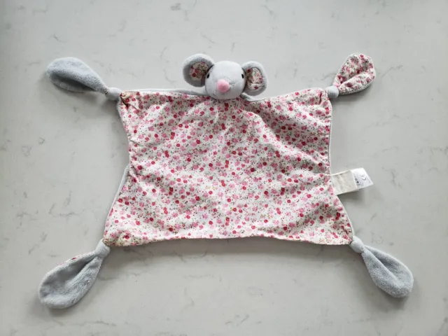 Baby Girl Adorable Pink Floral Mouse Blankie Comforter JoJo Maman Bébé
