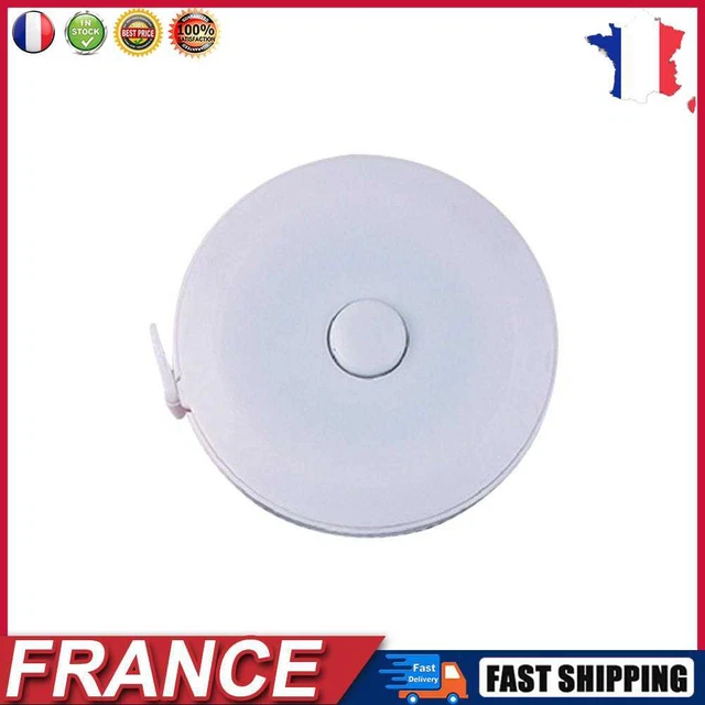 Soft Sewing Tailor Tape Measure Retractable Height Measuring Meter White fr
