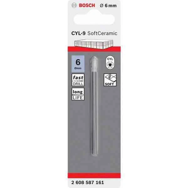 Bosch TCT Tile Drill Bit CYL-9 Ceramic 6mm 2608587161 / 2 608 587 161