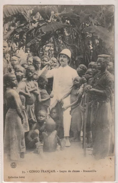 BELLE CPA CONGO Français Leçon de choses BRAZZAVILLE (beau plan)