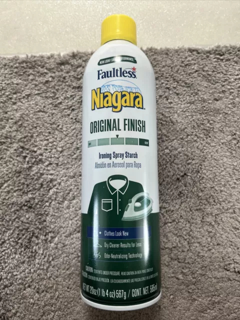 Faultless Niagara Lemon Scent Ironing Spray Starch 20 Oz, Laundry  Detergent