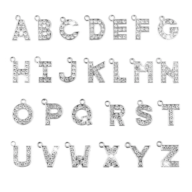 26 Pcs Alphabet-Anhänger Für Die Schmuckherstellung Bulk-Schmuck Armband