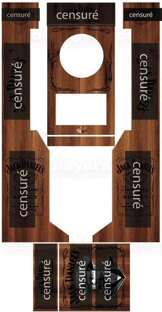 Cabinet De Fléchettes Jack Daniels - HQ Pro Cible Fléchettes - 2 lots fléchettes