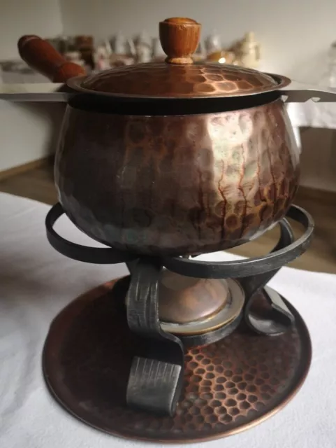 Vintage Feuerzangenbowle aus Kupfer
