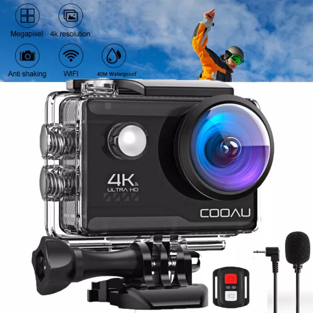 4K Sport Go Pro 170° Action Camera Ultra HD 20MP WiFi Waterproof Remote Control