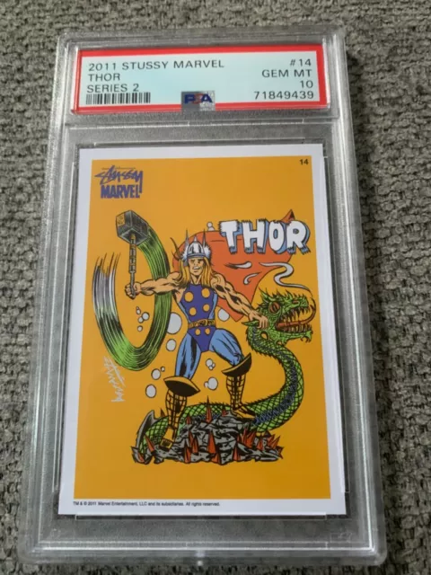 2011 Stussy Marvel #14 Series 2 Graded PSA 10 RARE Low Pop