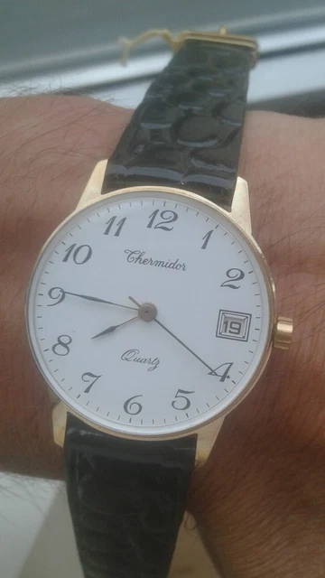 Montre Vintage Thermidor 910958 Calendrier - Mécanique Manuelle, Suisse Années 70, Neuf Avec étiquettes
