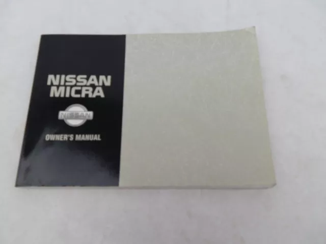 Nissan Micra Auto Besitzer Handbuch August 1992 OM2E-0K11E1E k11-U