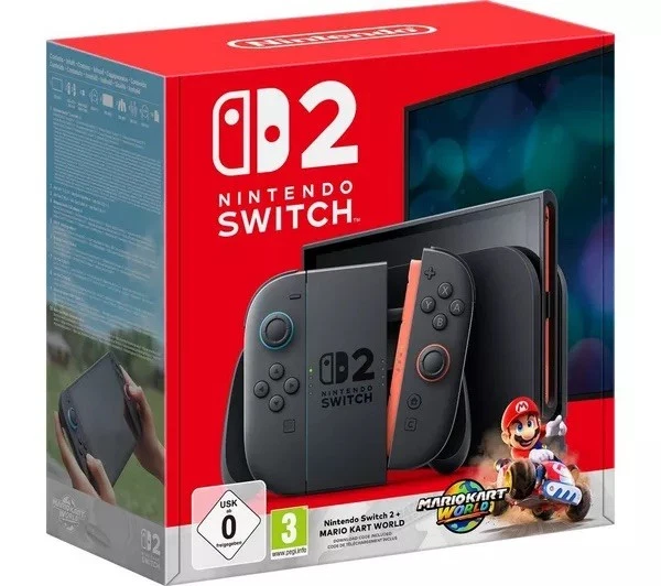 Switch 2 Mario Model NINTENDO SWITCH 2 Console + Mario Kart World Bundle - Brand New and ...