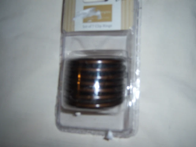 Colormate Set Of 7 Metal Clip Rings For Drapery - Bronz