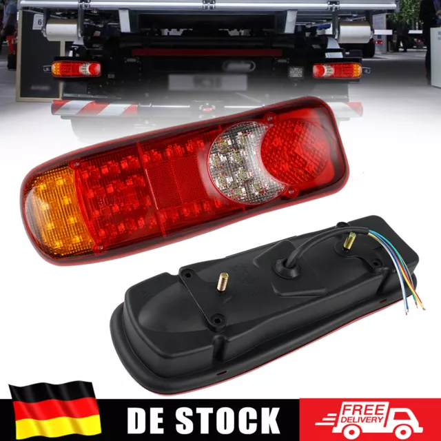 2x LKW LED Rückleuchten PKW Anhänger Bremslicht Rückleuchte Reserve Beleuchtung