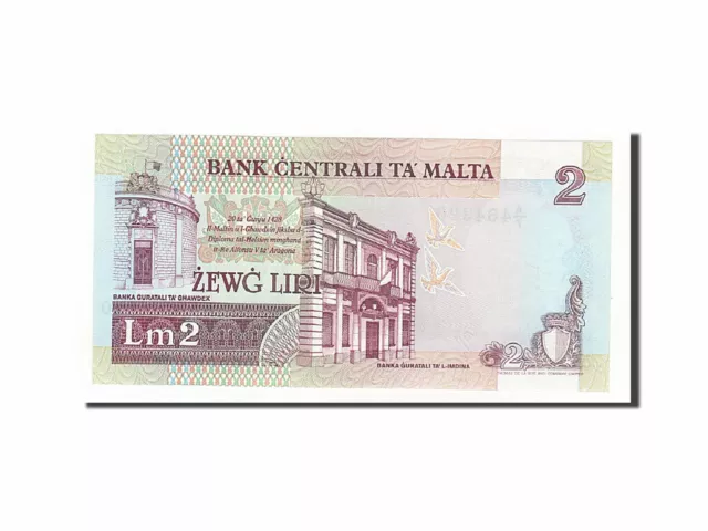 [#160962] Banknote, Malta, 2 Liri, 1994, Undated, KM:45a, UNC(65-70) 2