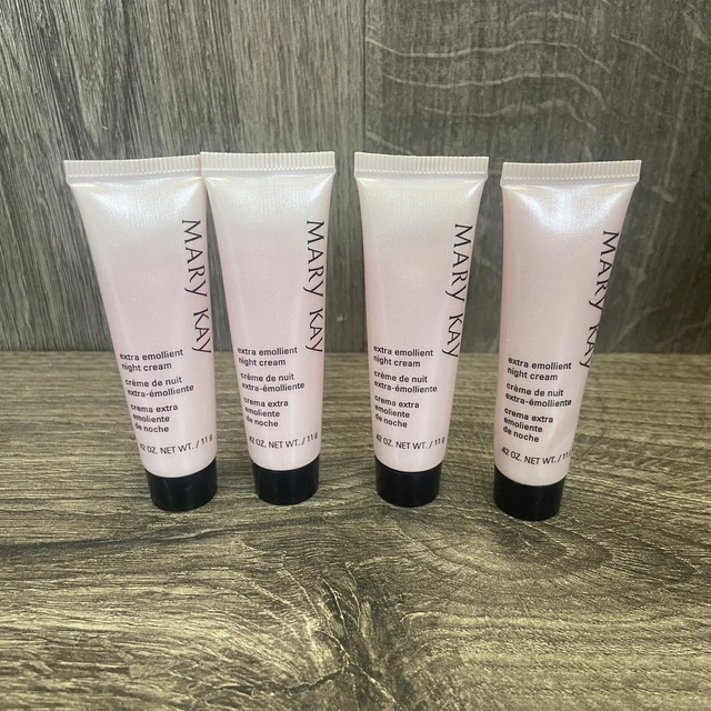 4 Piece-Mary Kay Extra Emolliente Crema Notte .1242ml Ogni Tubo Nuovo + Piccolo