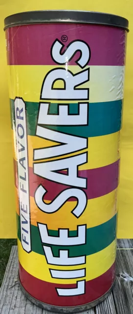 Vintage Rare 25" 1996 Five Flavor Life Savers Candy Container (AL94A)