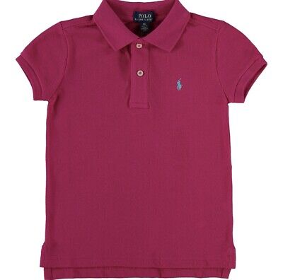 Ralph Lauren Girls Short Sleeve Polo Shirt, Age 6, ARUBA Pink (BNWT)