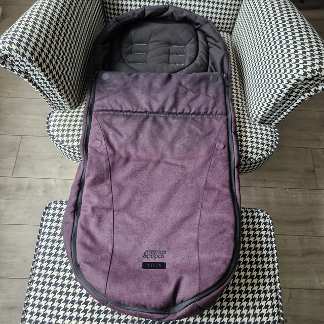 Mamas & Papas Kinderwagen Cosytoes Ocarro Fußmuff XT3 XT2 SCHWARZ RABEN SAUBER