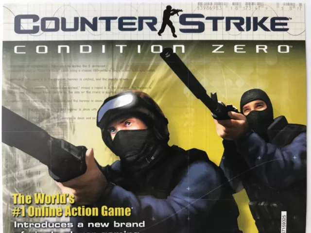 Counter Strike Condition Zero 2-Disc with Manual CD-ROM For PC incl. HL2  footage