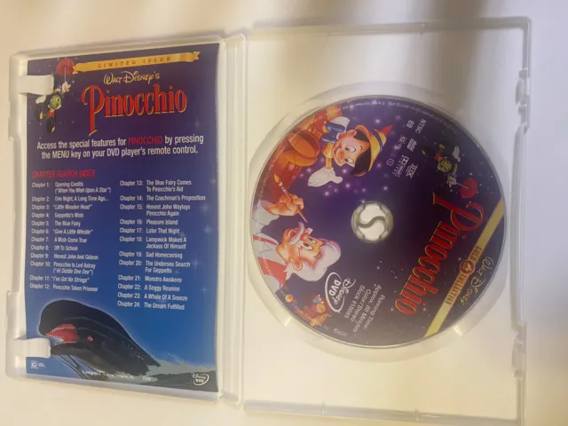 Pinocchio (DVD, 1999, Limited Issue) 3