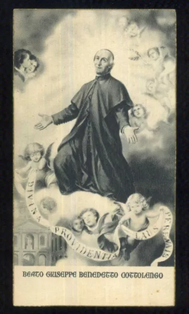 Santino Holy Card - Beato Giuseppe Benedetto Cottolengo -